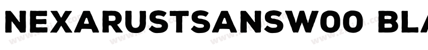 NexaRustSansW00 Blac字体转换